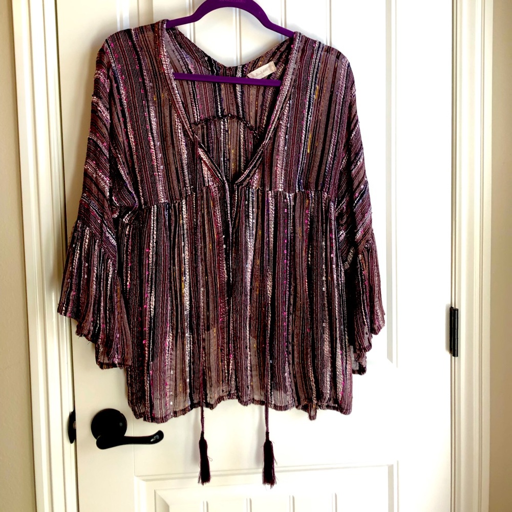 Altard state flowy boho top M
